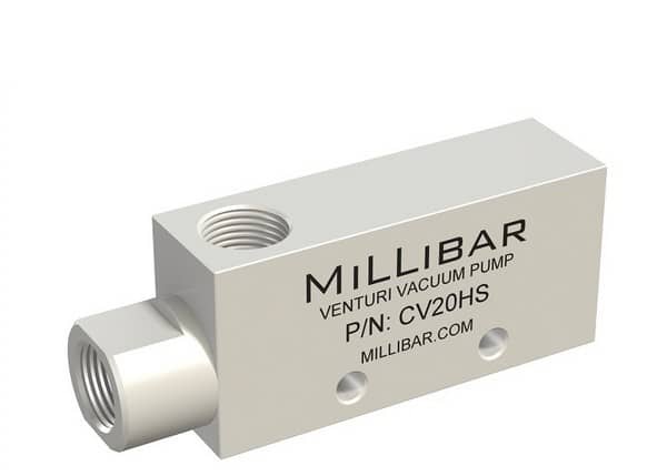 Teflon Venturi Vacuum Pump Millibar CV20-HS-TT